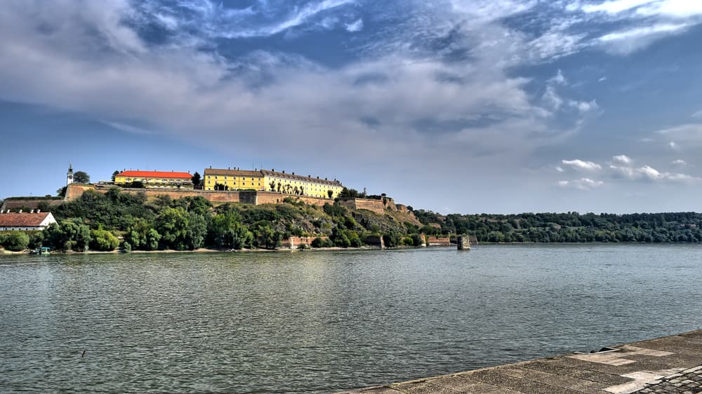 The Danube with Petrovaradin Fortress on the far bank